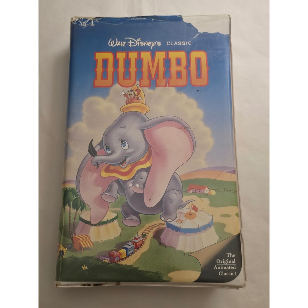 Vintage 1999 Walt Disney Classic Dumbo VHS Animated Movie Clamshell Case
